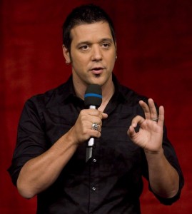 CBC`s The Hour host George Stroumboulopoulos speaks during the unveiling of CBC Television`s 2009 fall schedule in Toronto on Wednesday, September 16, 2009. Stroumboulopoulos will reportedly be the next host of "Hockey Night in Canada.'' TSN reporter Bob McKenzie tweeted the CBC host of "George Stroumboulopoulos Tonight'' will become the face of the show when Rogers Communications Inc. takes control of Canada's NHL broadcasting rights next season. THE CANADIAN PRESS/Darren Calabrese 