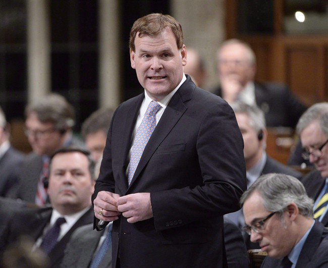 John Baird announces his resignation as he speaks in the House of Commons in Ottawa on Tuesday, Feb. 3, 2015. Baird says he won't run for the Conservative leadership. THE CANADIAN PRESS/Adrian Wyld 