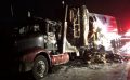 Tractor-trailer fire near Chatham